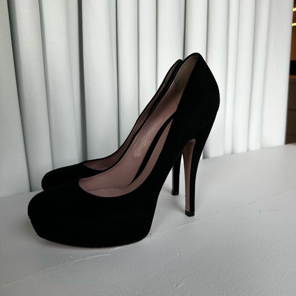 Gucci Shoes | Black Suede Size 38 / US 8 | Heels platform - Picture 3 of 10